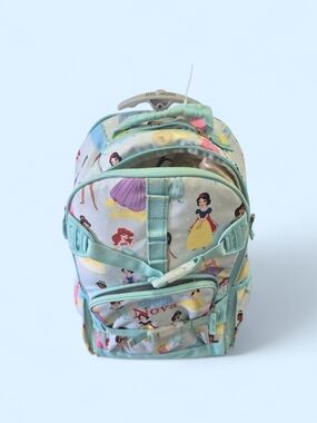 Disney Princess Rolling Backpack Travel Bag Wheels Carry-On Teal “Nova”